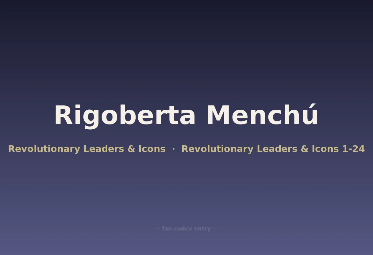 Rigoberta Menchú