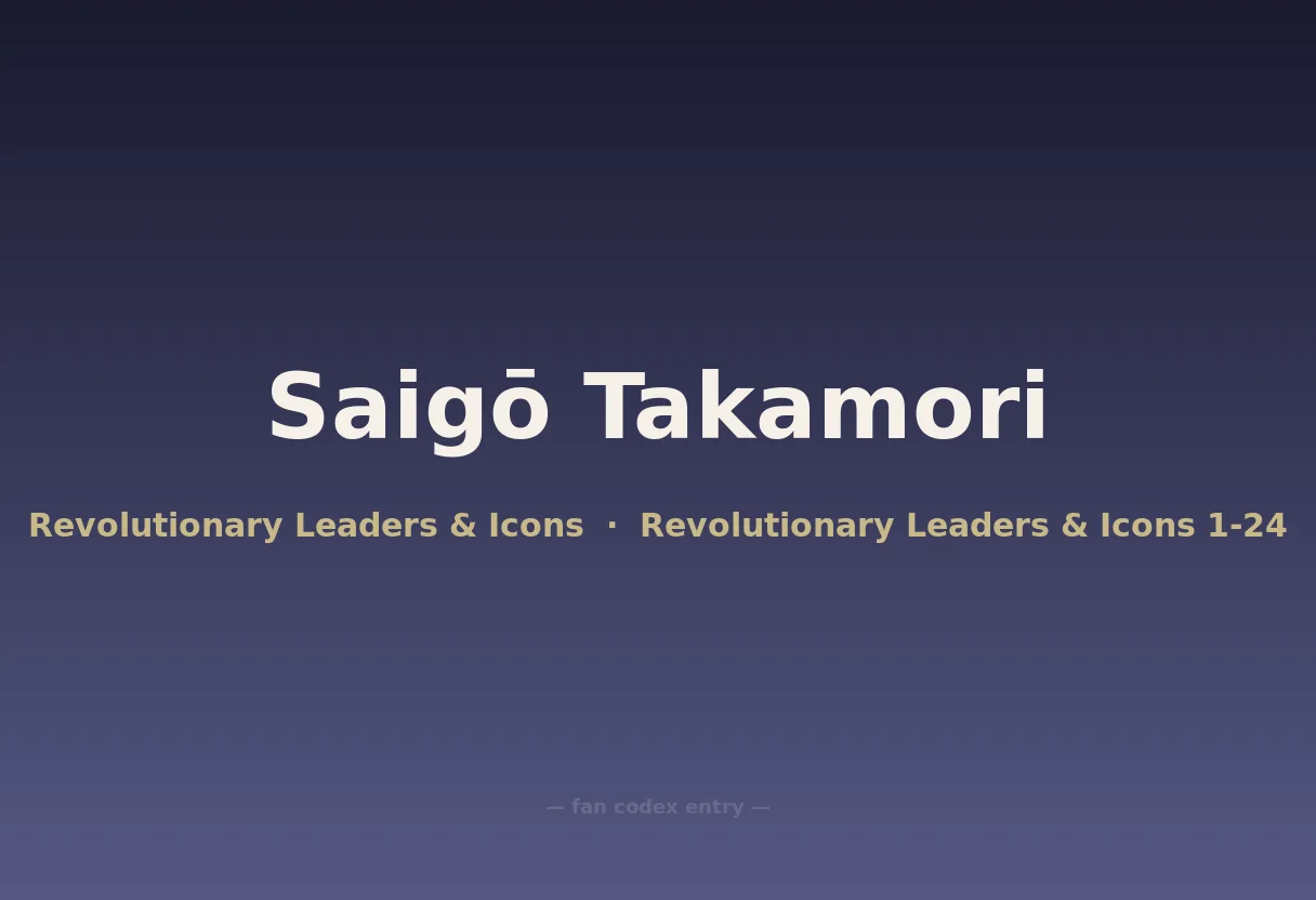 Saigō Takamori