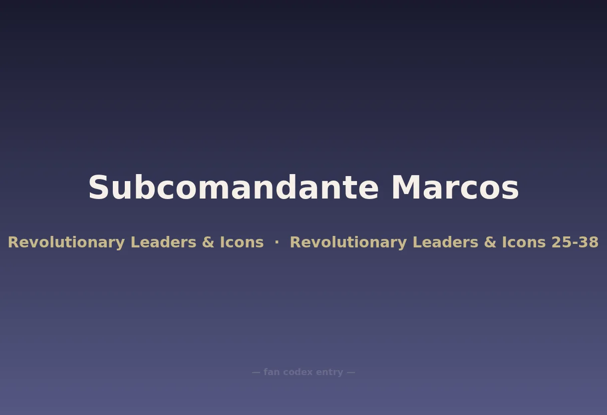 Subcomandante Marcos